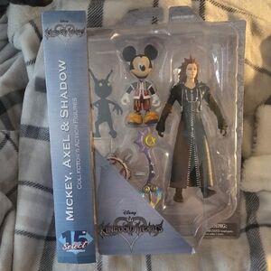 Disney Kingdom Hearts Mickey, Axel & Shadow Figures - NEW IN BOX